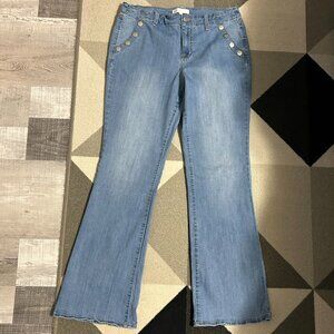 1822 Denim Sailor Style Boot Cut Jeans Women's Size 14